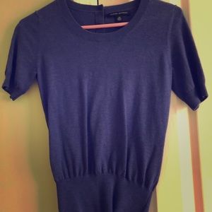 Purple Top with Slimming Waist Design